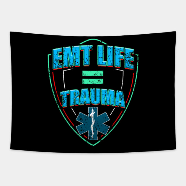 EMT Life for Emergency medical technicians Tapestry by creative