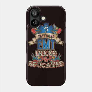 Tattooed EMT for Emergency medical technicians Phone Case