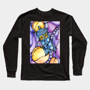 Abstract Tardis Long Sleeve T-Shirt