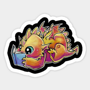 Book dragon Sticker