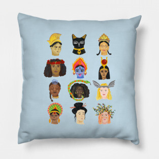 Goddesses Around the World Pillow