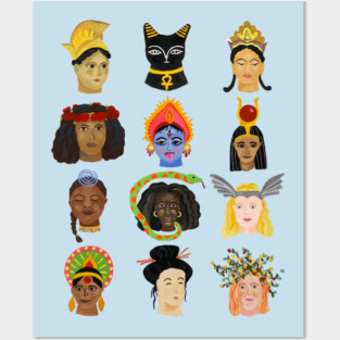 Goddesses Around the World Posters and Art
