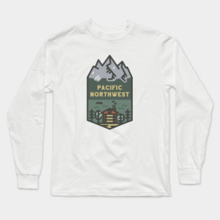 Pacific Northwest Cabin Long Sleeve T-Shirt