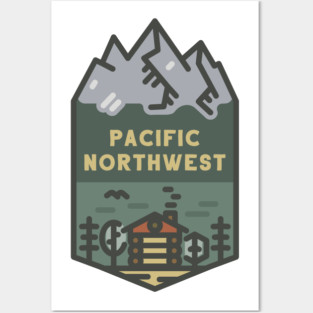 Pacific Northwest Cabin Posters and Art