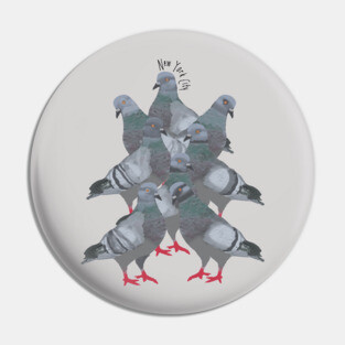 New York City Pigeons Pin