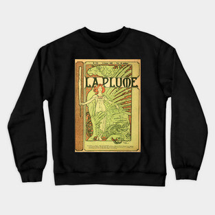 Alphonse Mucha Art Nouveau Design #1 Crewneck Sweatshirt
