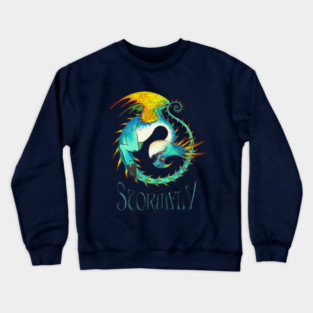 Stormfly the Deathly Nadder painting Crewneck Sweatshirt