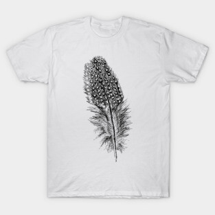 Guinea Fowl Feather Print T-Shirt