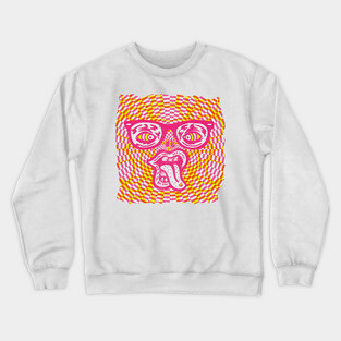 Psychedelic Rave Face Crewneck Sweatshirt
