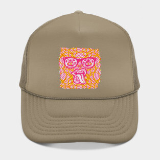 Psychedelic Rave Face Hat