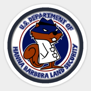 Department of Hanna BarberaLand Security Sticker