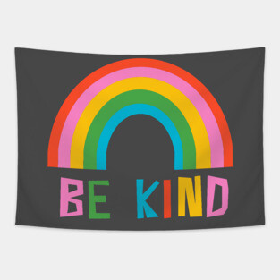 Be Kind Rainbow Tapestry