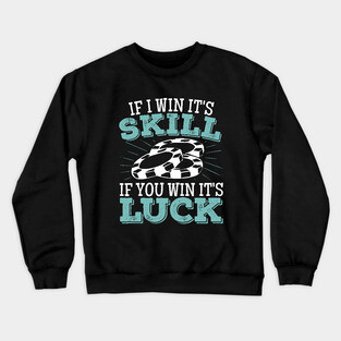 Funny Poker Player Game Poker Night Gift Crewneck Sweatshirt