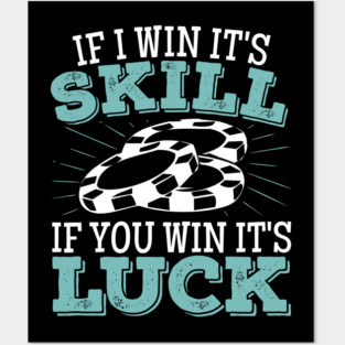 Funny Poker Player Game Poker Night Gift Posters and Art