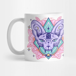 Sphynx door knocker Mug