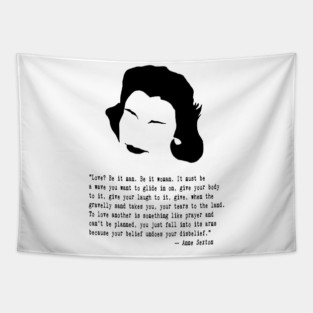 Anne the Poet Quote Tapestry