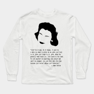 Anne the Poet Quote Long Sleeve T-Shirt