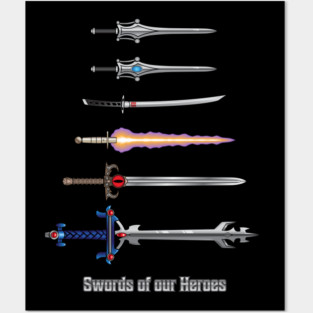 Swords of our Heroes Posters and Art