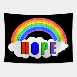 Hope Rainbow Stay Strong Stay Safe Solidarity Awareness Tapestry