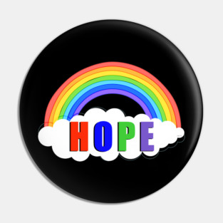 Hope Rainbow Stay Strong Stay Safe Solidarity Awareness Pin