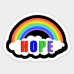 Hope Rainbow Stay Strong Stay Safe Solidarity Awareness Sticker