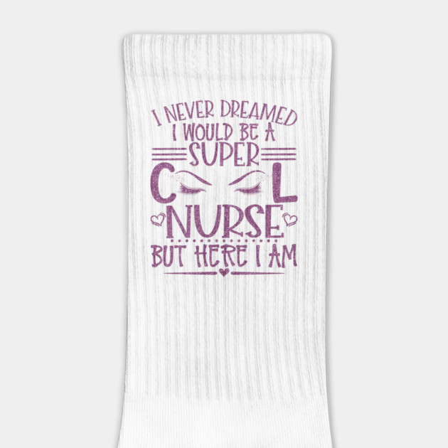 Super Cool Nurse Pink Glitter Gift by creative