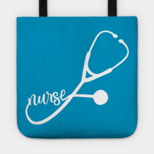 Stethoscope Nurse Script Gift Tote