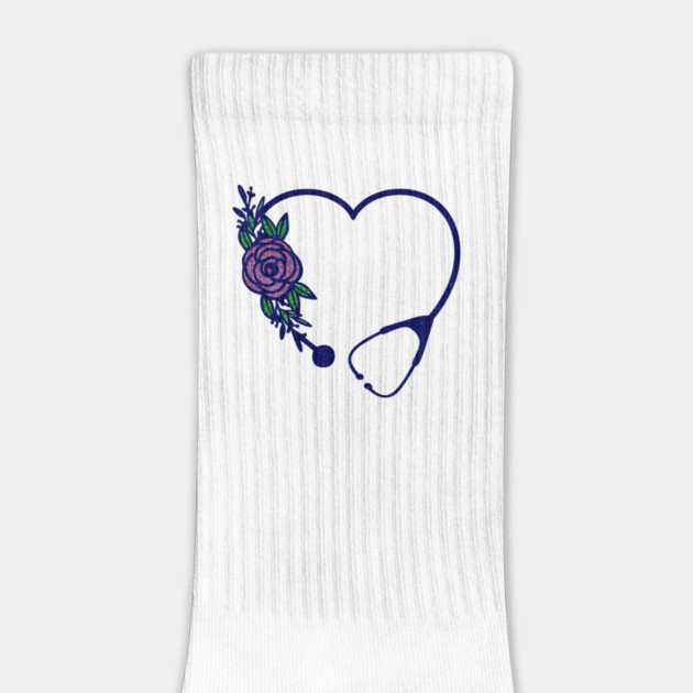 Stethoscope Heart Flower Colors Glittery by creative