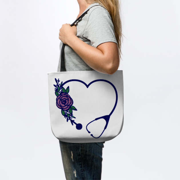 Stethoscope Heart Flower Colors Glittery by creative