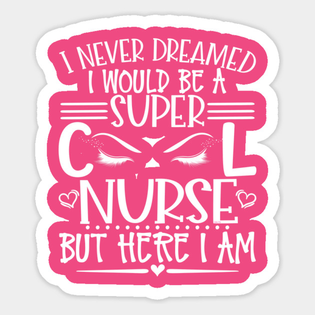 Super Cool Nurse with long Eye Lashes Gift Magnet by creative