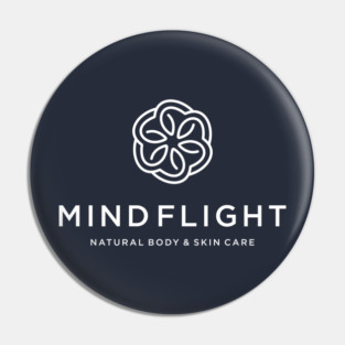 White Mind Flight Logo Pin