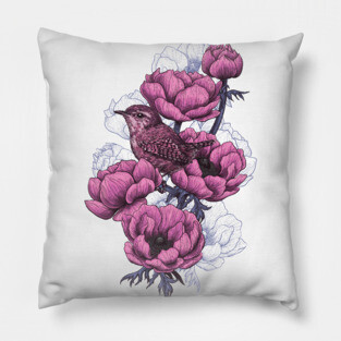 Wren bouquet Pillow