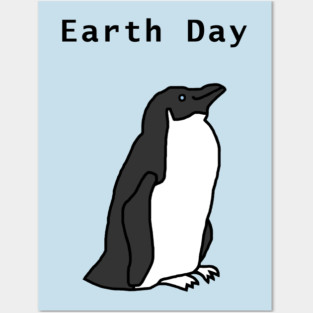 Earth Day Penguin Posters and Art