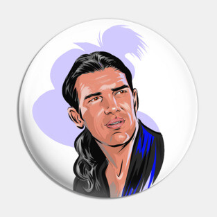 Antonio Banderas - An illustration by Paul Cemmick Pin