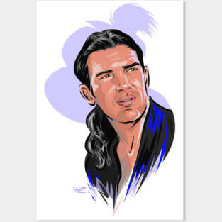 Antonio Banderas - An illustration by Paul Cemmick Posters and Art