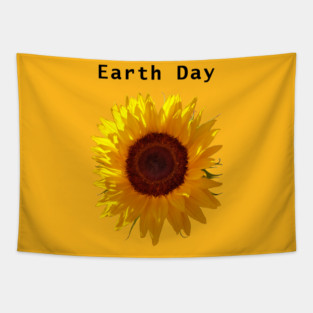 Earth Day Sunflower Tapestry