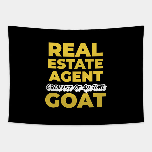Real Estate Agent GOAT Tapestry by REG
