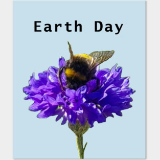 Earth Day Bumblebee Posters and Art