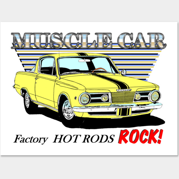 65 Barracuda Muscle Car Plymouth Barracuda Posters and Art