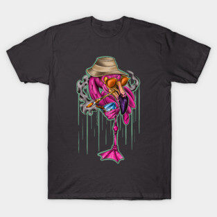 Fear and Loathing Flamingo T-Shirt