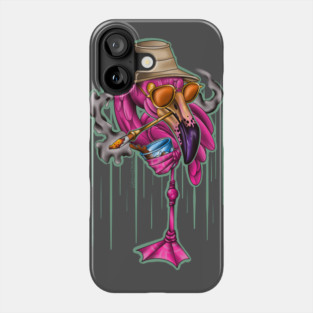 Fear and Loathing Flamingo Phone Case