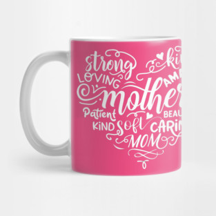 Heart mother Words Gift for mothers Mug