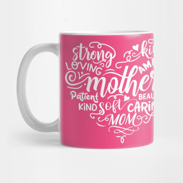 Heart mother Words Gift for mothers by creative
