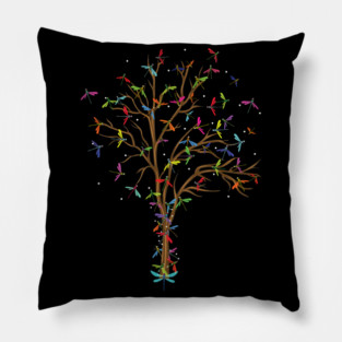 Dragonfly Tree Pillow