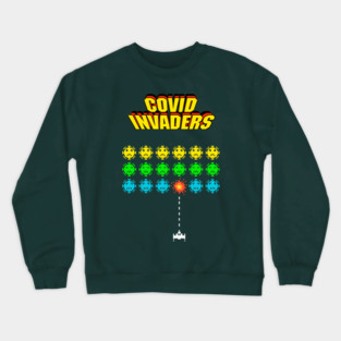 Covid Invaders Crewneck Sweatshirt