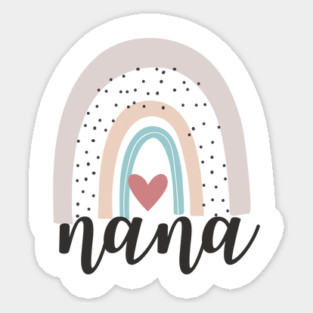 Pastel Rainbow Nana Sticker