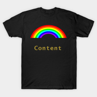 Gold Content Rainbow T-Shirt