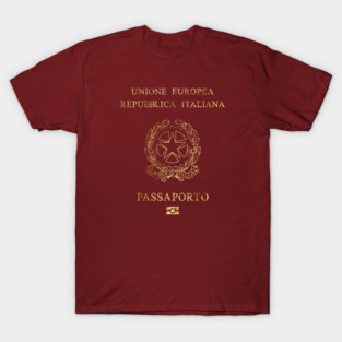 Italian Passport - Vintage Gold T-Shirt