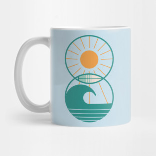 Sun Sea and Surf Mug