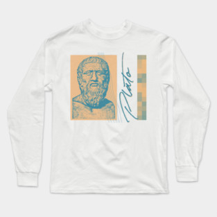 Plato / Retro Aesthetic Design Long Sleeve T-Shirt